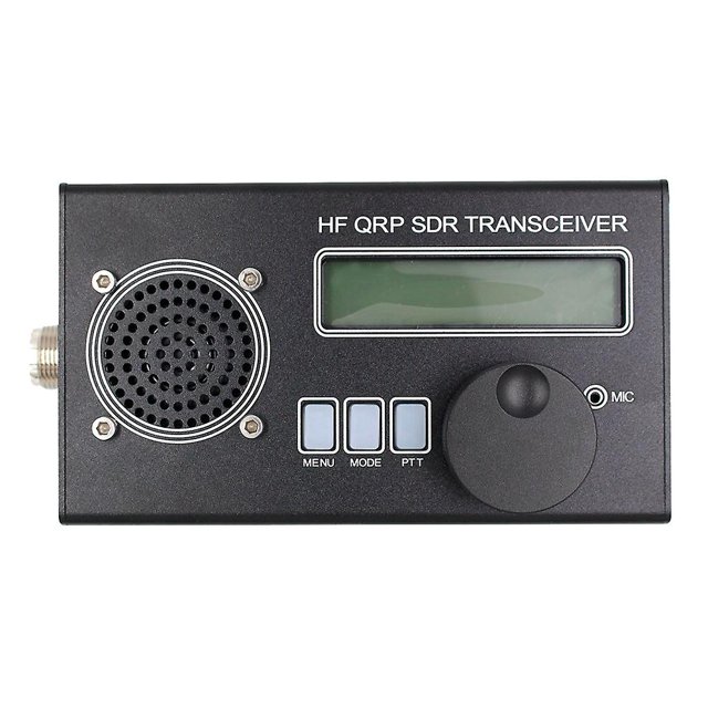 Transceptor Usdx Usdr Hf Qrp Sdr SSB/CW 8 bandas Dsp Sdr + Micrófono + Batería 6000 Mah Negro