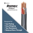 thumbnail image 3 of Cable Southwire 63950002, 125 pies, calibre 6, 3 conductores NM-B, 3 of 6