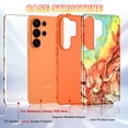 thumbnail image 2 of CASEFIV for Samsung Galaxy S26 Ultra Case,Marble Pattern Design Slim Rugged Shockproof Protective Anti-Scratch Phone Cover for Women Men Girls,Orange Marble, 2 of 7
