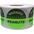 thumbnail image 1 of Étiquettes "Avertissement Ce Produit Peut Contenir des Arachides" 38 mm 1.5 Pouces Pouce Rond Lot de 500, 1 of 2
