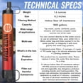 thumbnail image 4 of Kit de supervivencia para exteriores Lormandy con 5 pajillas filtrantes de agua, 4 of 7