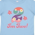 thumbnail image 4 of Inktastic 2nd Birthday Retro Flowers 2 Year Old Girl Girls Toddler T-Shirt, 4 of 5