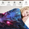thumbnail image 3 of ONETECH  Gothic Style Dragon Print Super Soft Throw Blanket for Bed Couch Sofa Lightweight Travelling Camping Throw Size for Kids Adults All Season, 3 of 6