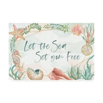 Watercolor Coast I' Canvas Art by Beth Grove