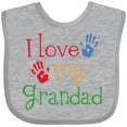 thumbnail image 3 of Inktastic Grandad Grandkids Handprints Boys or Girls Baby Bib, 3 of 4