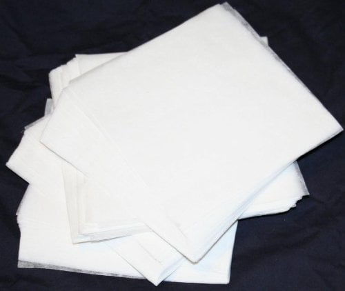 100 PreCut High Quality tear away backing for Embroidery / Quilting Machines - 8 inch x 8inch fits 4x4 Hoops