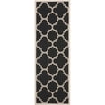 thumbnail image 1 of Safavieh Courtyard Black Indoor Outdoor Rug - Runner 2'3" x 8', 1 of 4
