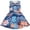 A-Light Blue45, variant on SONXAHE Toddler Girls Dress Sleeveless Floral Print Crew Neck A Line Dresses Soft Breathable Casual Dresses Blue