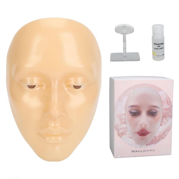 onlyliua Liquidación de Ahorro de Verano Cabezal de Práctica de Pintura Facial para Principiantes, Práctica de Maquillaje para Niñas y Niños, Artista de Maquillaje 5D, Senseñanza de Maquillaje Facial
