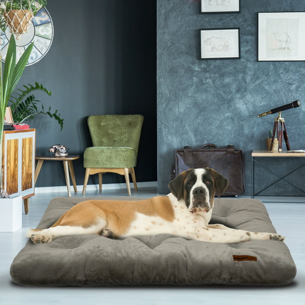 Vibrant Life Plush Tufted Mat Pet Bed, Extra Large, Beige