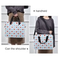 thumbnail image 6 of FORMRS 16" Laptop Bag Carrying Sleeve Case with Handle Travel Shoulder Briefcase, Light Blue Checkered Heart, 6 of 8