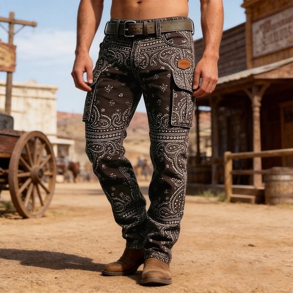 Pantalons Cargo pour Hommes avec Multiples Poches Utilitaires et Coutures Renforcées pour Tenue Décontractée Quotidienne et Durabilité au Travail