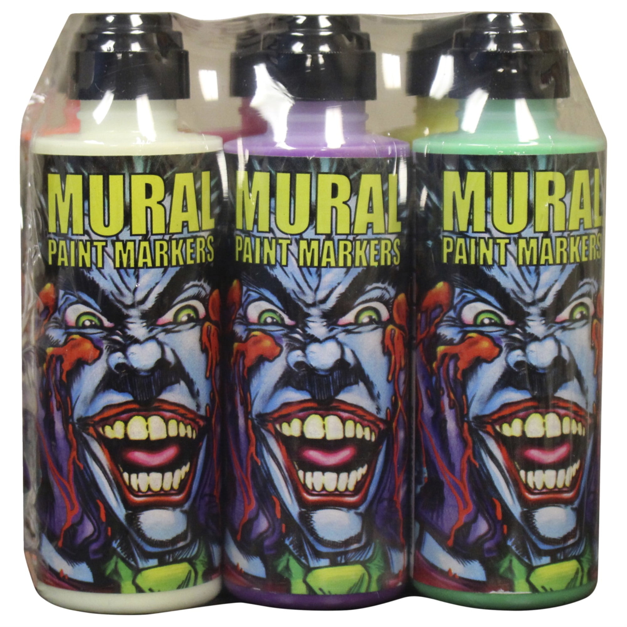 Chroma Mural Paint Markers - Neon Glow, Set of 6