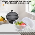 thumbnail image 2 of SUSUchens Large Capacity Mesh Fruit Basket with Lid Fly-Proof Fruit Bowl Easy to Clean Dishwasher Safe Fruit Basket with Cover Black, 2 of 13