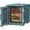 Blue, variant on CAMMOO 82QT Heavy Duty Cooler Chest & Insulated Food Carrier with Wheels, Front-Loading Catering Hot Box Food Warmer for 5 Full-Size Pans (NOT Included), Black