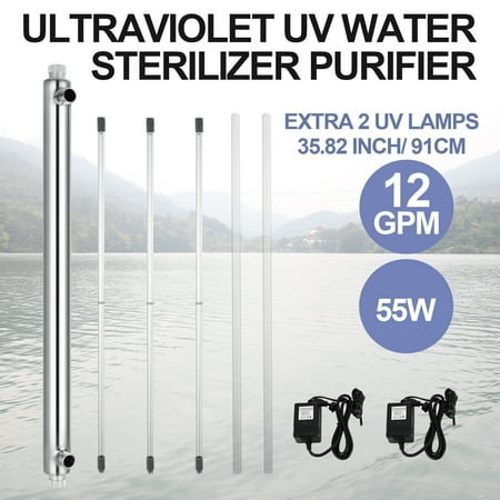 VEVOR 12GPM Ultraviolet Filter UV Water Sterilizer Purifier Best Whole House (Best Whole House Uv Water Purifier)