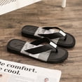thumbnail image 6 of longantii Men's Lightweight Slippers, Summer Anti-slip Wear Flip Flops with Arch Support, Surf Slippers, Beach Slippers, Bathing, Sandals Black, 6 of 8