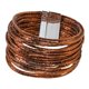thumbnail image 4 of Pulsera de mujer tipo brazalete premium, accesorios para atuendos, fácil de usar, regalo, brazalete versátil con cierre, elegante Café, 4 of 8