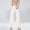 Beige, variant on DuoJiaJ Women Fashion Vintage Overalls High Waisted Straight Leg Wide Leg Trousers Loose Casual Floor Length Trousers Women's Cargo Pants Beige L