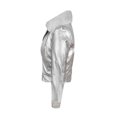 thumbnail image 4 of CHAMARRA PARA DAMA DE VINIPIEL CON CUELLO DE PELUCHE MARCA FUROR 100% ORIGINAL, 4 of 7
