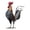 Gold, variant on Handcrafted Metal Rooster Statue - Vintage Iron Sculpture for Home Décor - Gray & Antique Colors - Perfect Tabletop Centerpiece