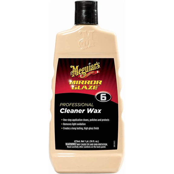 Professional Cleaner Wax M0616 - Swirl and Scratch Remover, Car Polish, and Car Wax in One Liquid - One-Step for Professional Detailing, 16 Oz (Packaging May Vary)