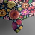 thumbnail image 5 of Pioneer Flower Floral Print Pattern Square Tablecloth,Waterproof Square Table Cover,Wipeable Spillproof Washable Table Cover for Home Kitchen Party Decor 52"x52"(132x132cm), 5 of 6