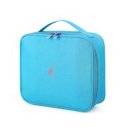 Transemion Medical Kit Fabrics Household Indoor Emergency First Aid Box Storage Bag Home Boxes Student Pouch Accessory Car Camping Blue Large Size