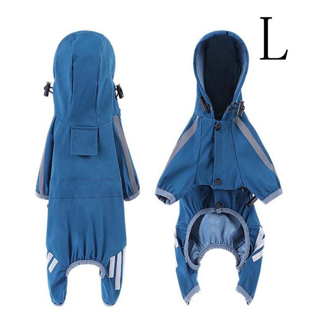 Abrigo impermeable con capucha para perros, ligero, resistente al viento, impermeable, adecuado para perros pequeños, medianos y grandes JM Papelería