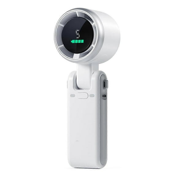 Portable Handheld Turbo Fan, 5 Gear Wind, Battery Operated, Up to 12 Working Hours, Hand Fan with Air Turbo Tech