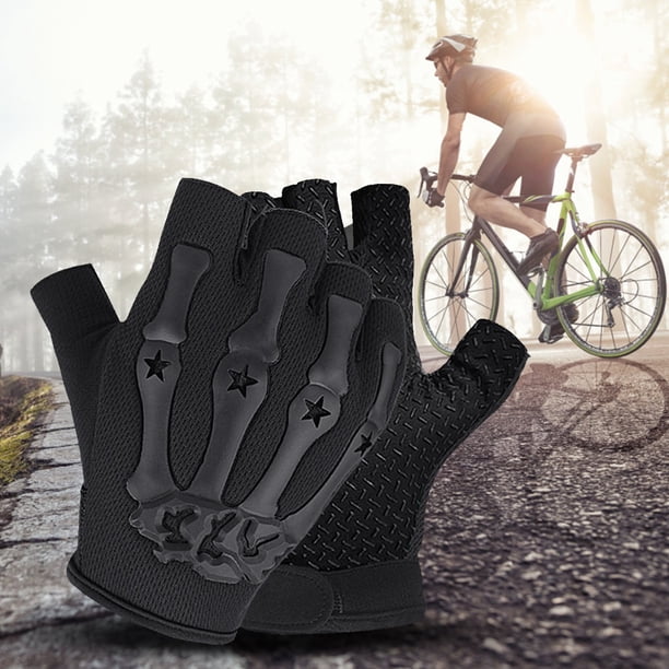 Guantes De CiclismoGuantes antideslizantes para bicicleta para hombre y mujer, guantes de trabajo transpirables de medio dedo para exteriores