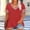 Red-B, variant on FRSASU Plus Size Tops for Women Short Sleeve V-Neck Casual Summer Loose Fit Tunics T-Shirts Yellow-B