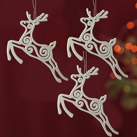 

Christmas Pendants Snowflake Angel Wing Elk Design Hanging Pendant for Holiday Party Christmas Tree Decoration