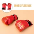 thumbnail image 3 of DINHEAROM Boxing Gloves Pu Eva Red Protective Cover For Adult Sports Enthusiasts 1 Pair, 3 of 8