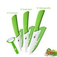 thumbnail image 5 of Ceramic Knives Set for Kitchen Knives 3 4 5 inch Sharp Fruit Paring Knifes with Sheath Utility Vegetable Carrot Cutter White Blade, 5 of 5