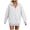 #10 White, variant on Akiihool Lightweight Zip Up Women Womens Zip Up Hoodies Fleece Jackets Oversized Sweatshirts Fall Fashion Outfits 2026 Sweaters Winter Clothes Khaki,L