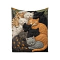 thumbnail image 2 of Manta de franela polar | Manta suave y acogedora para dormir | Manta para sofá o sillón para todas las estaciones | Manta ligera y cálida para el hogar, la oficina y los viajes | 50 x 60 pulgadas, 2 of 5