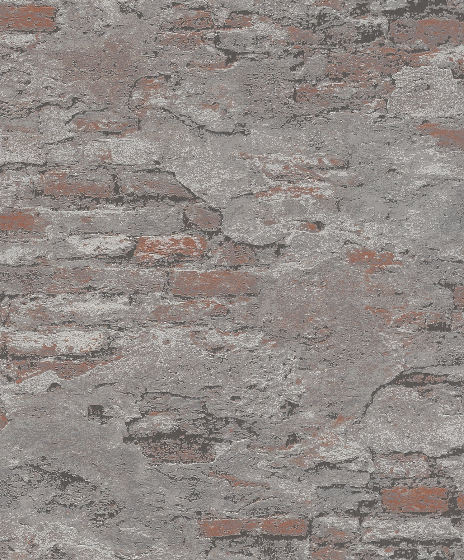 Rasch Templier Grey Distressed Brick Wallpaper Walmart
