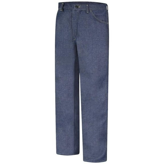 Bulwark PEJ2DD-38-29 Mens Relaxed Excel FR Jean Pant, Dark Denim - Size 38 - 29 in. Inseam