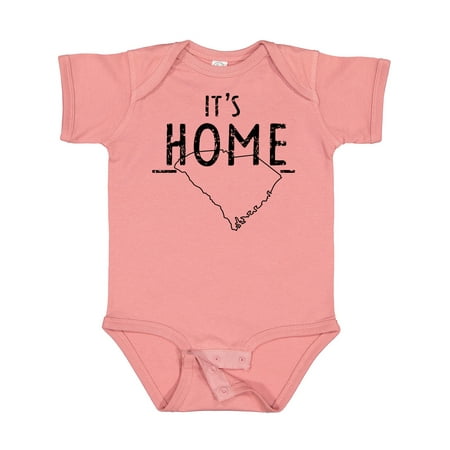 

Inktastic It s Home- State of South Carolina Outline Distressed Text Gift Baby Boy or Baby Girl Bodysuit