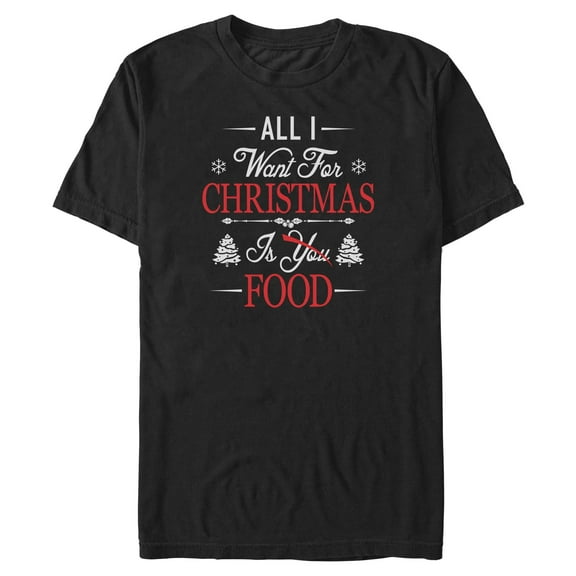Mens Lost Gods All I Want For Christmas Is Food T Shirt