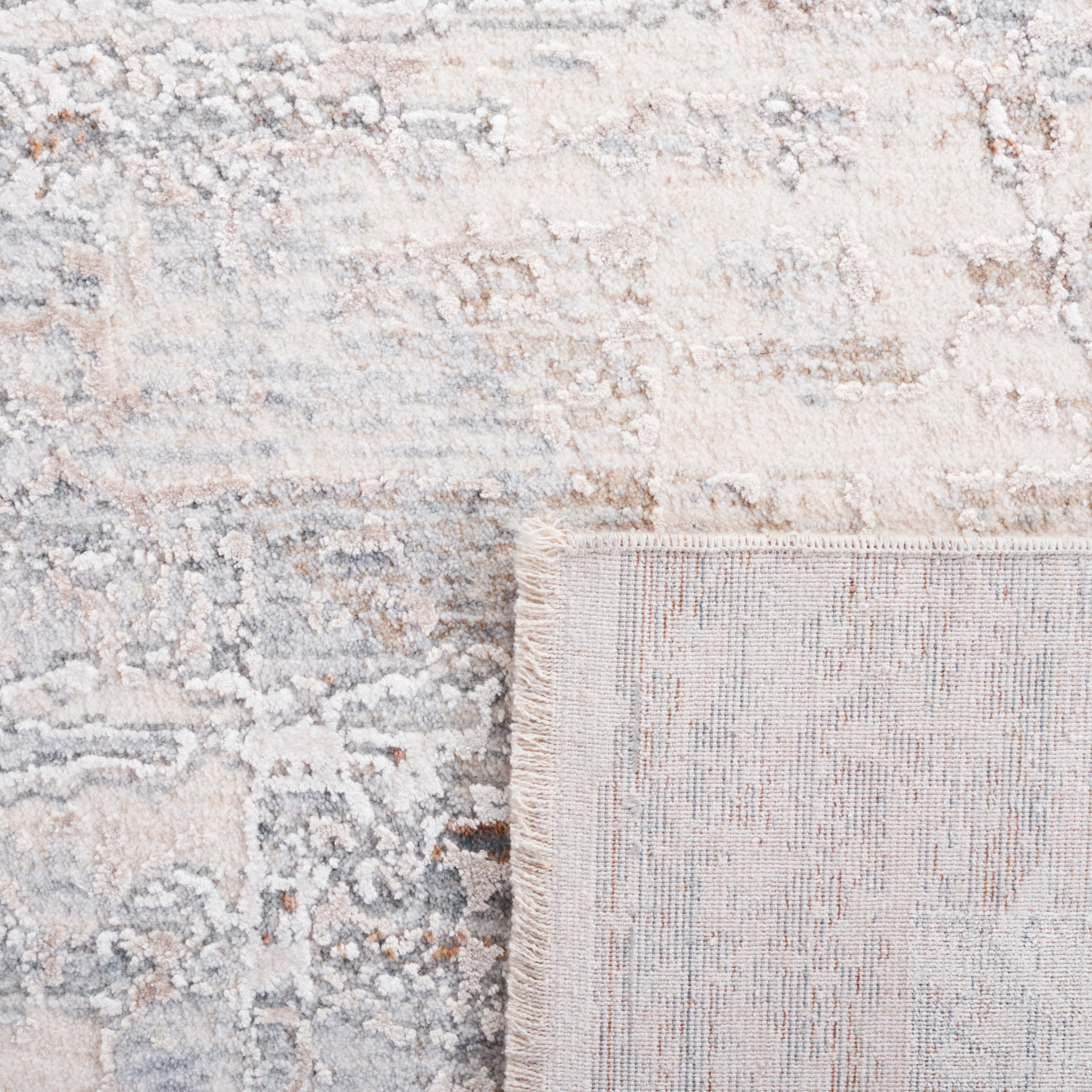SAFAVIEH Marmara Keila Abstract Area Rug, Beige/Blue Rust, 6'7" x 6'7" Square