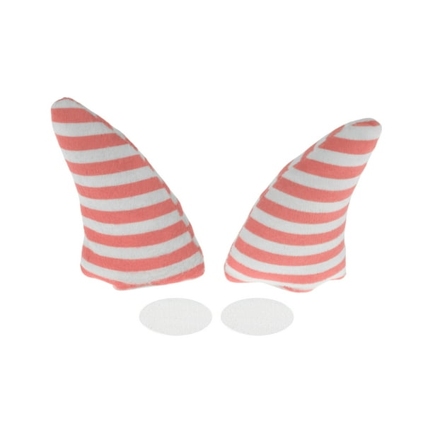 Accesorios para Casco de Motocicleta Decoración Cuerno Arcoíris para Cascos de Motocicleta Bicicleta Esquí Pegatina de Piel Rosa 2 Juegos