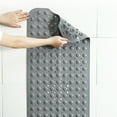 thumbnail image 5 of Goaxuzt Bath and Shower Mat Non Slip Extra Long Bath Mats for Tub with Suction Cups & Drain Holes Machine Washable, 39.4" x 15.8" Gray, 5 of 12