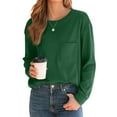 thumbnail image 4 of Fantaslook Crewneck Sweatshirts for Women Casual Long Sleeve Shirts Tunic Tops Pullover with Pocket, 4 of 8