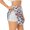 White, variant on Flowers and Lady Bugs Printed 2 in 1 Women's Workout Shorts for Athletic Gym Running Shorts with Phone Pockets-Medium