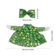 thumbnail image 3 of LEFXSMR Porch Goose Christmas Outfits, Gold Foil Gift Box Print Christmas Goose Outfit with Bow, 23" Porch Goose Outfits for Garden Yard Lawn Outdoor, 3 of 9