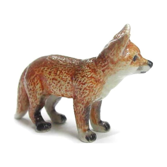 Red Fox Cub - miniature porcelain figurine