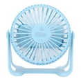 thumbnail image 2 of Ventilador De Escritorio 3.5W Dc 5V Recargable Usb Mini Ventilador De Tres Engranajes Portátil Para Estudiantes (Azul Claro) sonducket EL008283-00, 2 of 6