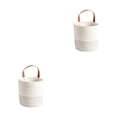 thumbnail image 2 of Cesta de almacenamiento colgante Naiovety maceta tejida color Blanco, 2 of 6